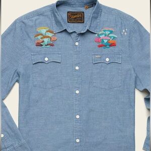 Howler Brothers x Fort Lonesome Novato Long Sleeve MEDIUM Embroidered RARE